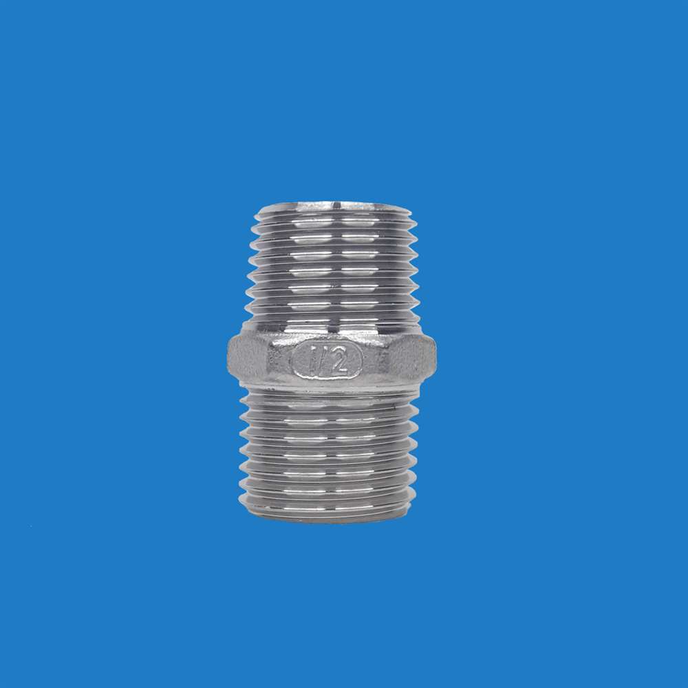 NIPLE DUPLO SEXT INOX 304 NPT 1/2